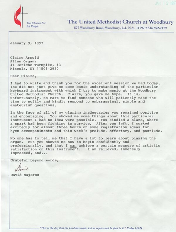 UMC Woodbury Letter